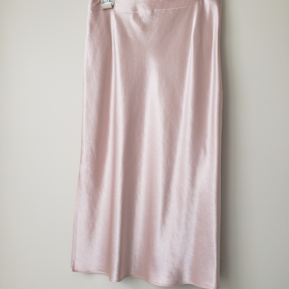 Theory Side Slit Satin Skirt, sS - Picture 3 of 11
